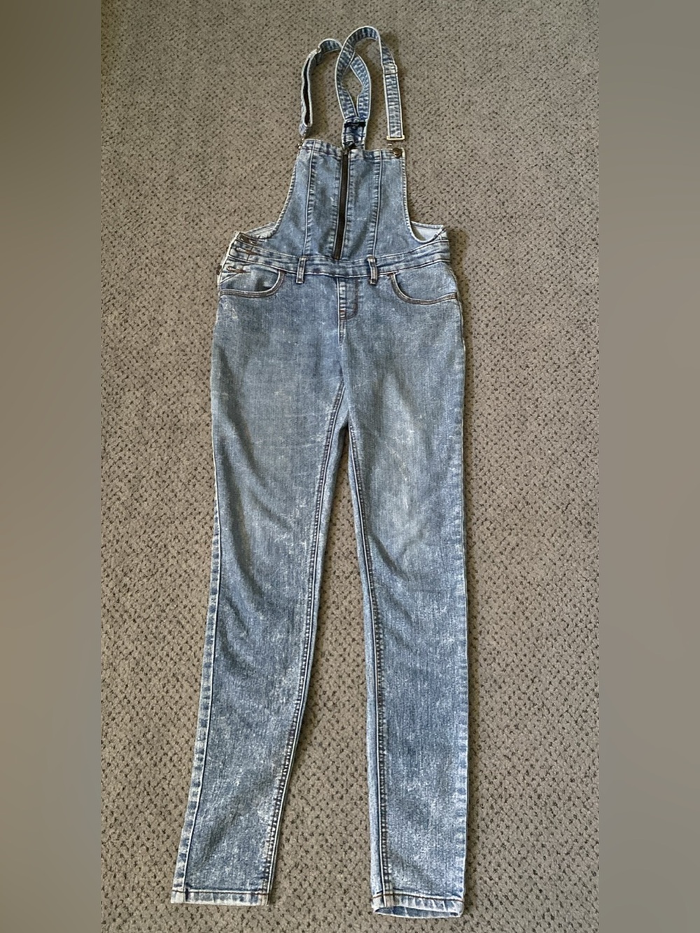 Women’s Washed Denim Overalls